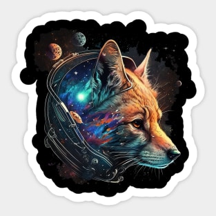 space fox Sticker